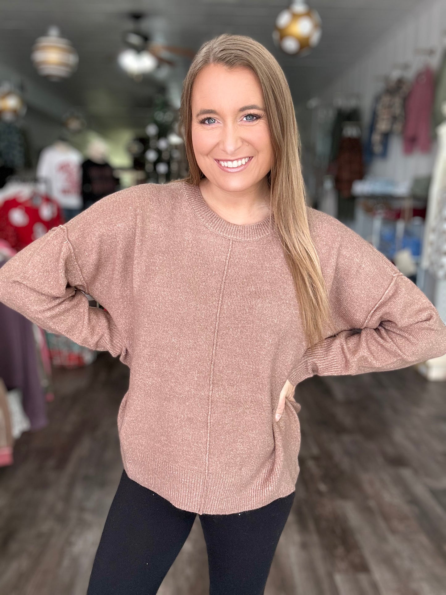 Keep It Casual Soft Knit Sweater - Taupe