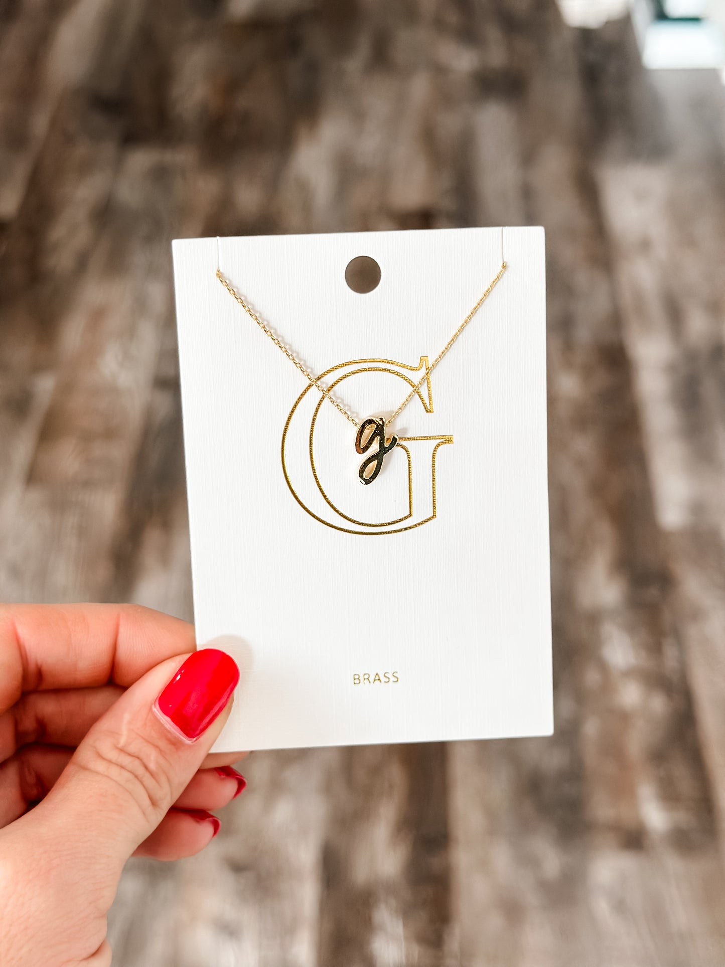 Lowercase Initial Necklace