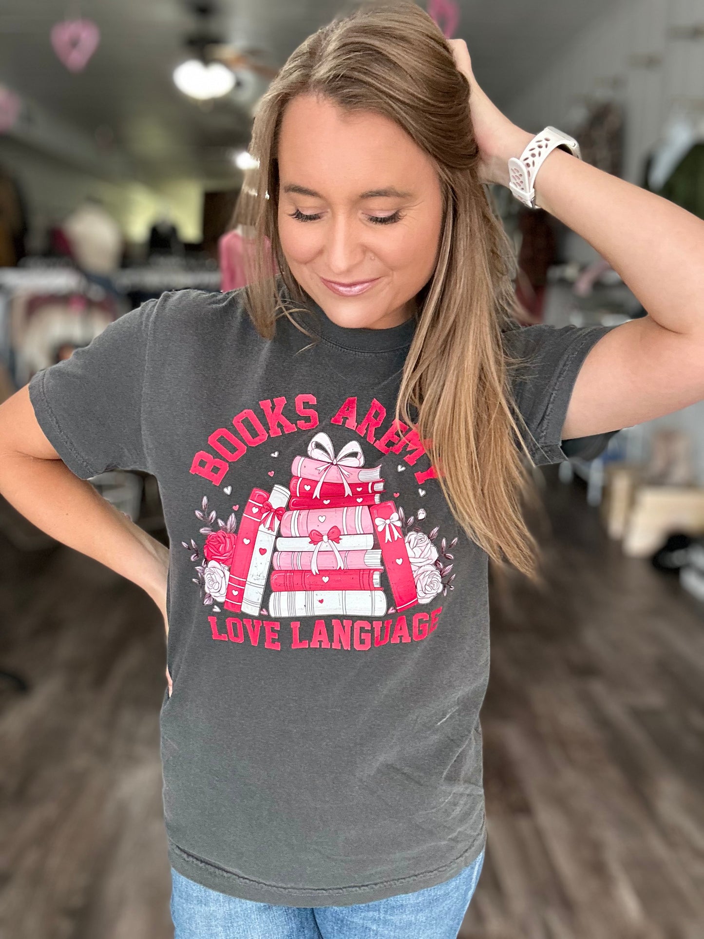 Books Are My Love Language Graphic Tee