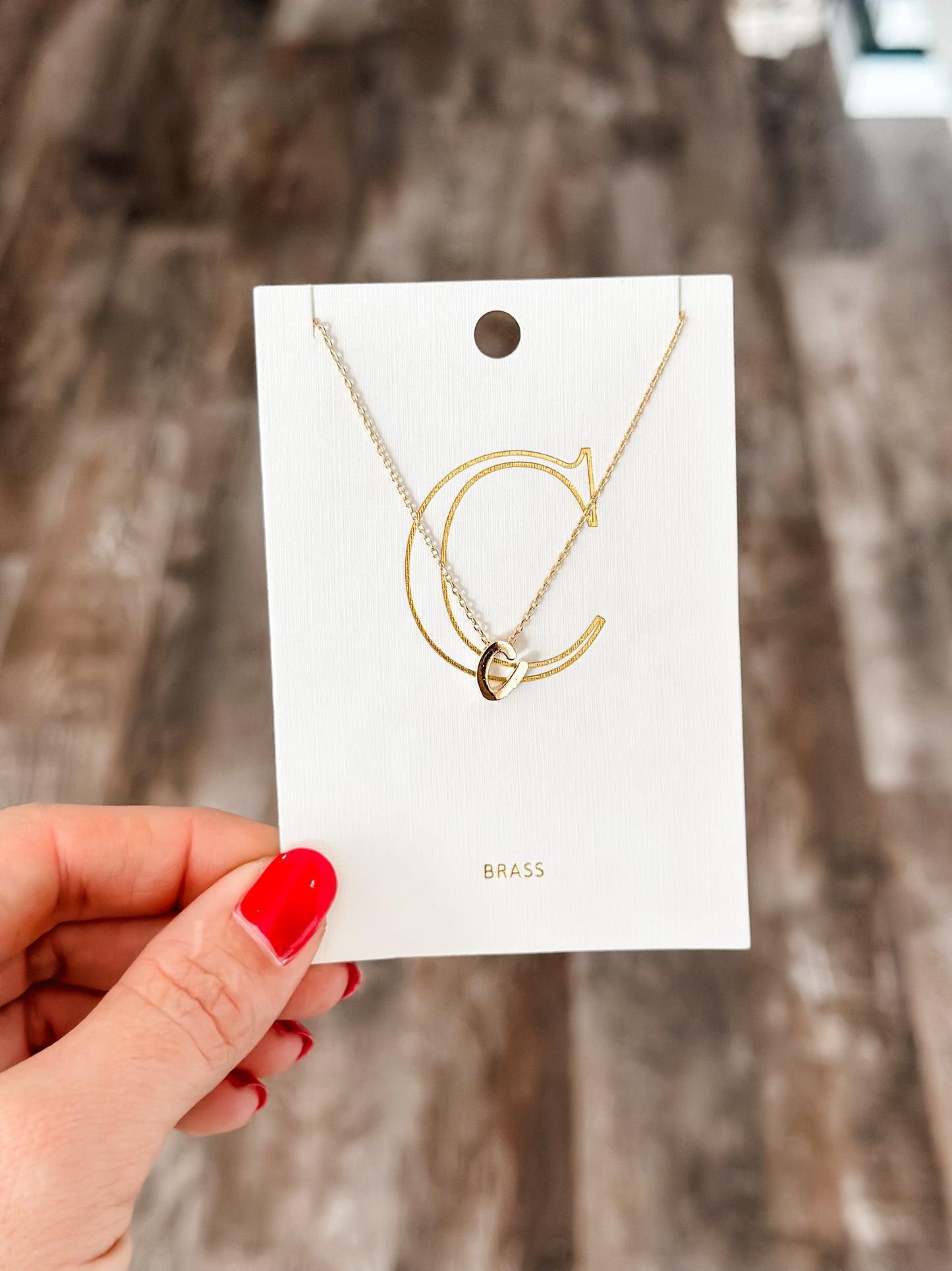 Lowercase Initial Necklace