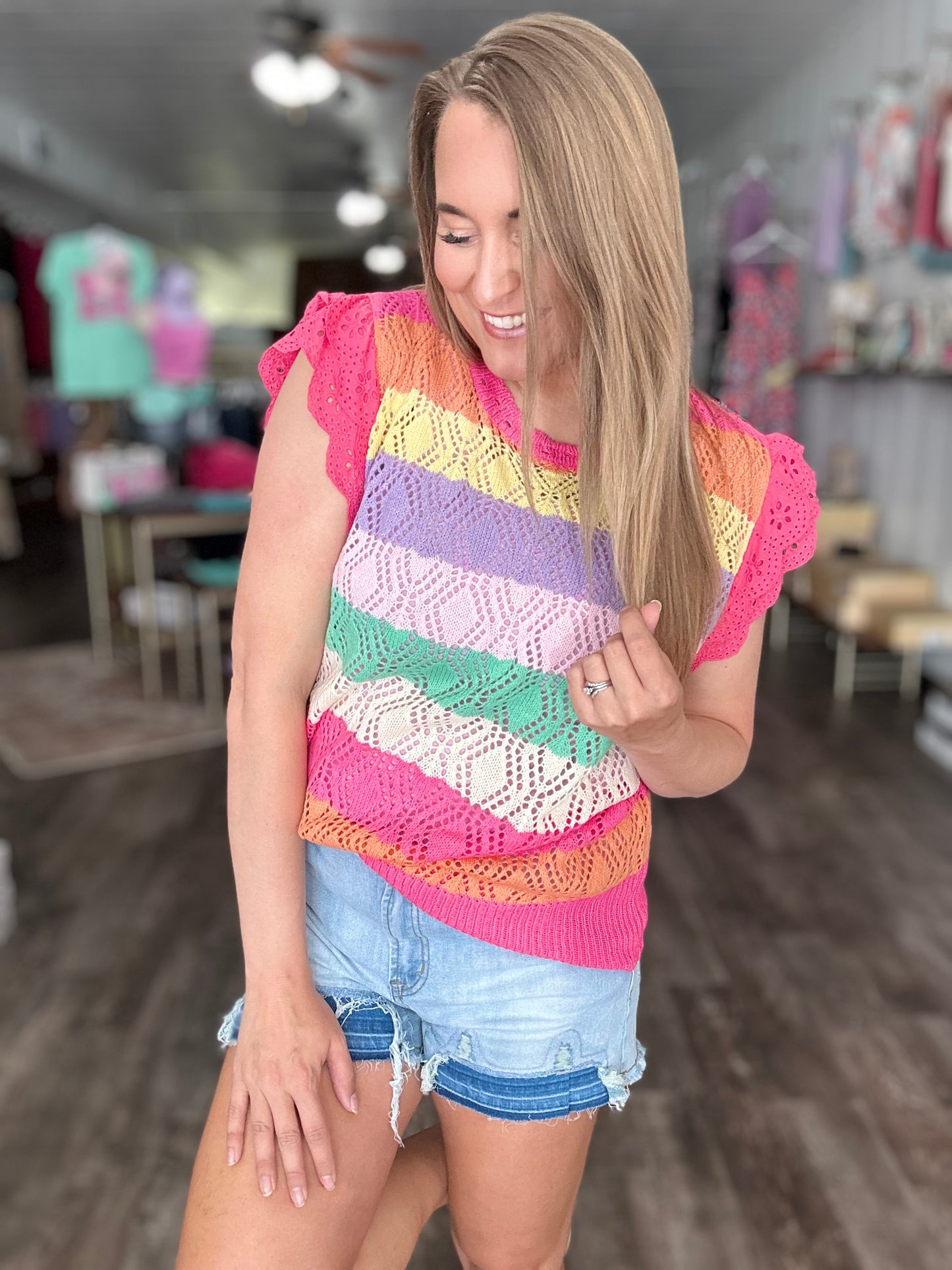 In Love With You Ruffle Sleeve Top