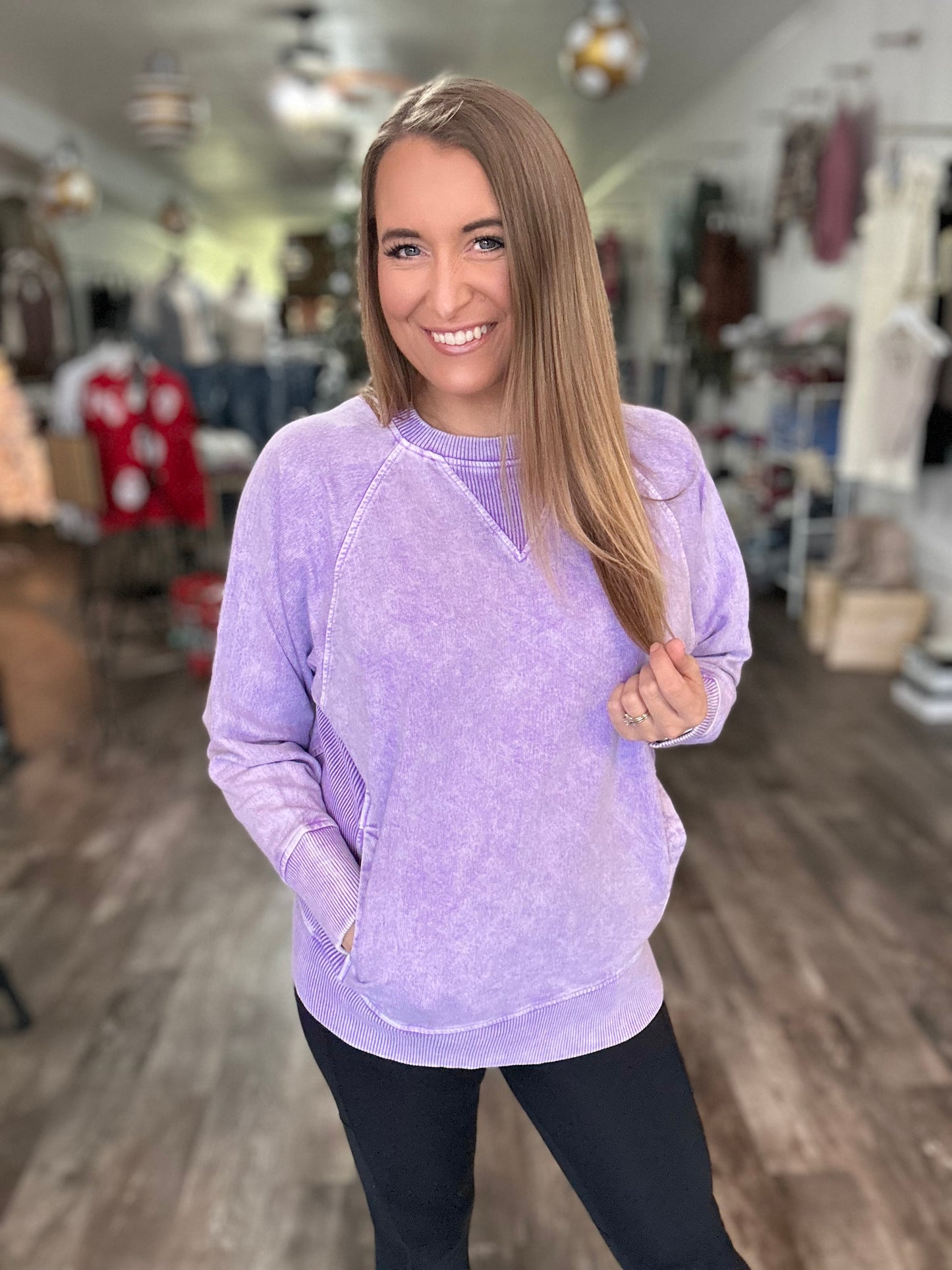 Keep It Comfy Pullover - Lavender