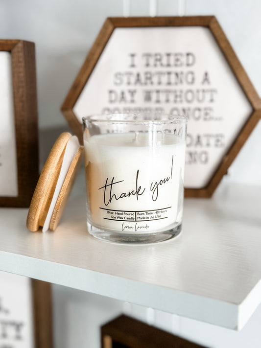 Thank You Candle - Lemon Lavender