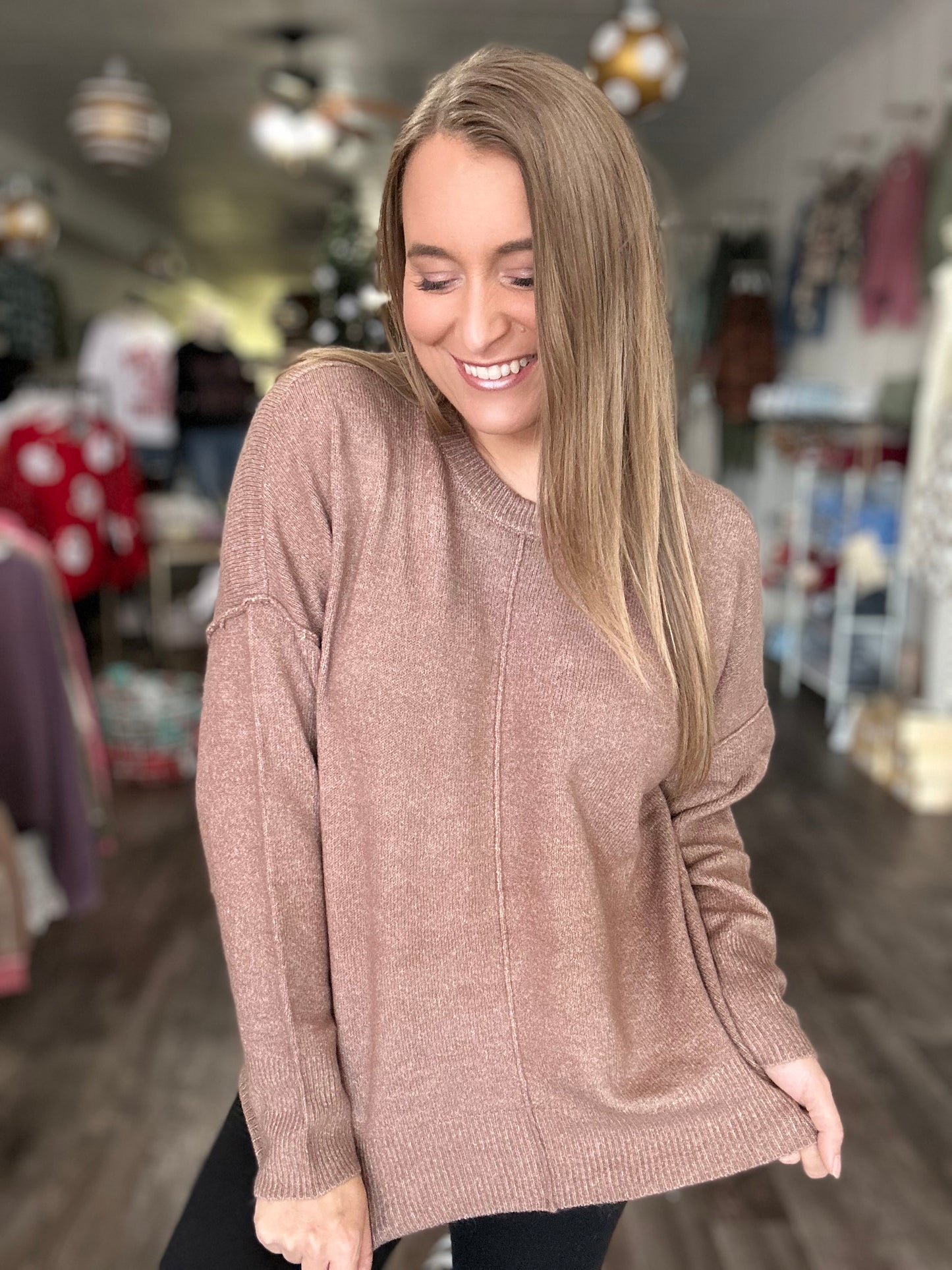 Keep It Casual Soft Knit Sweater - Taupe