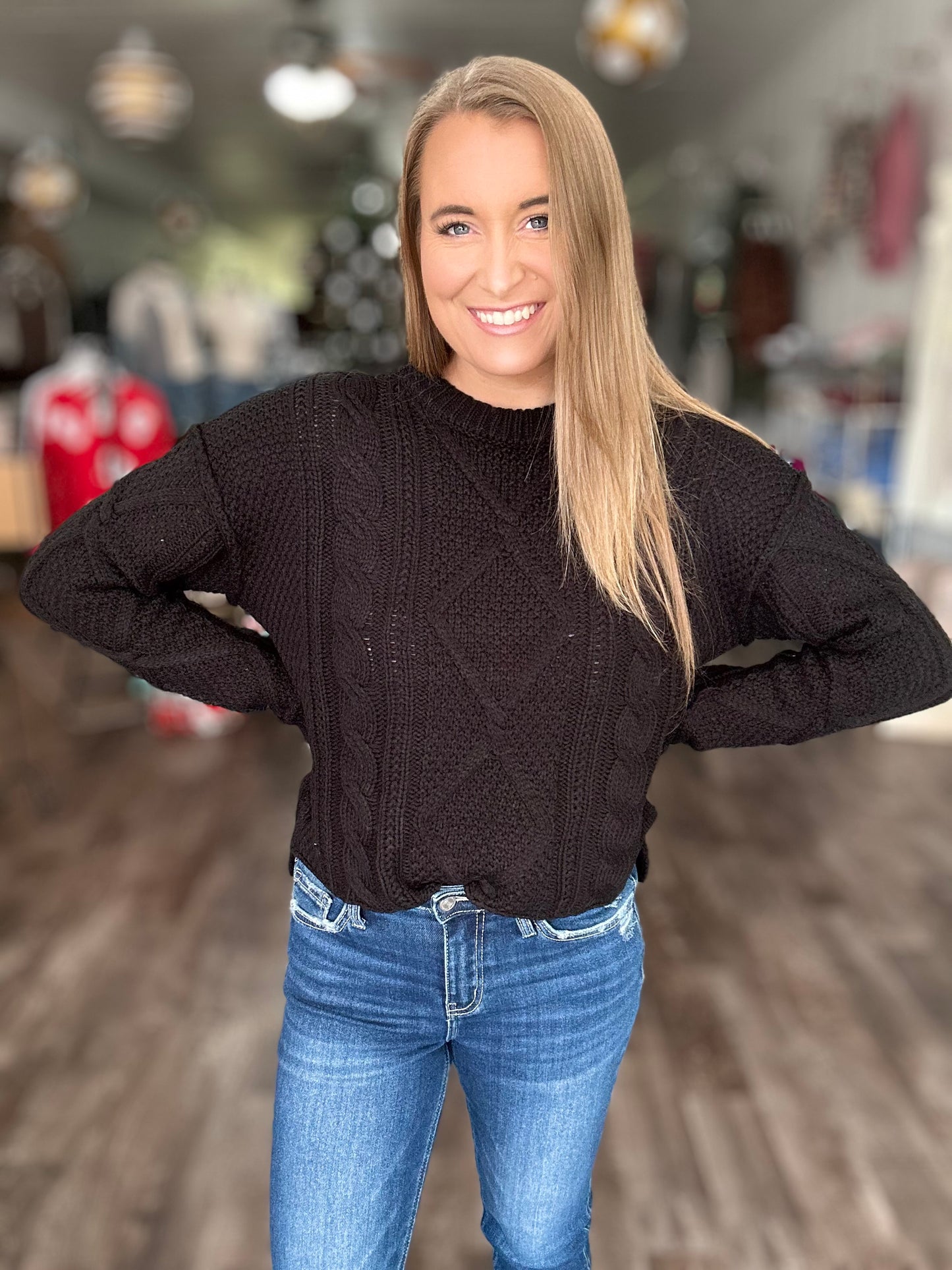 All About You Cable Knit Sweater