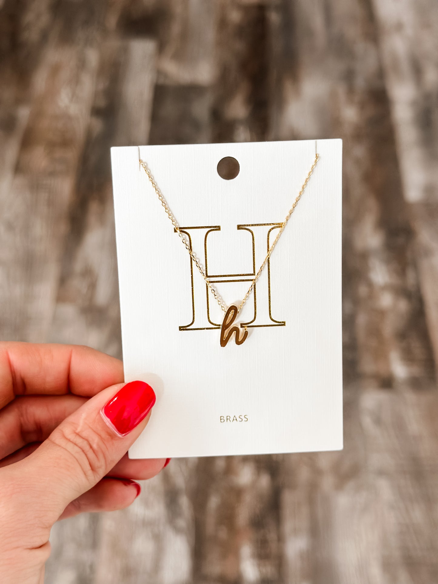 Lowercase Initial Necklace