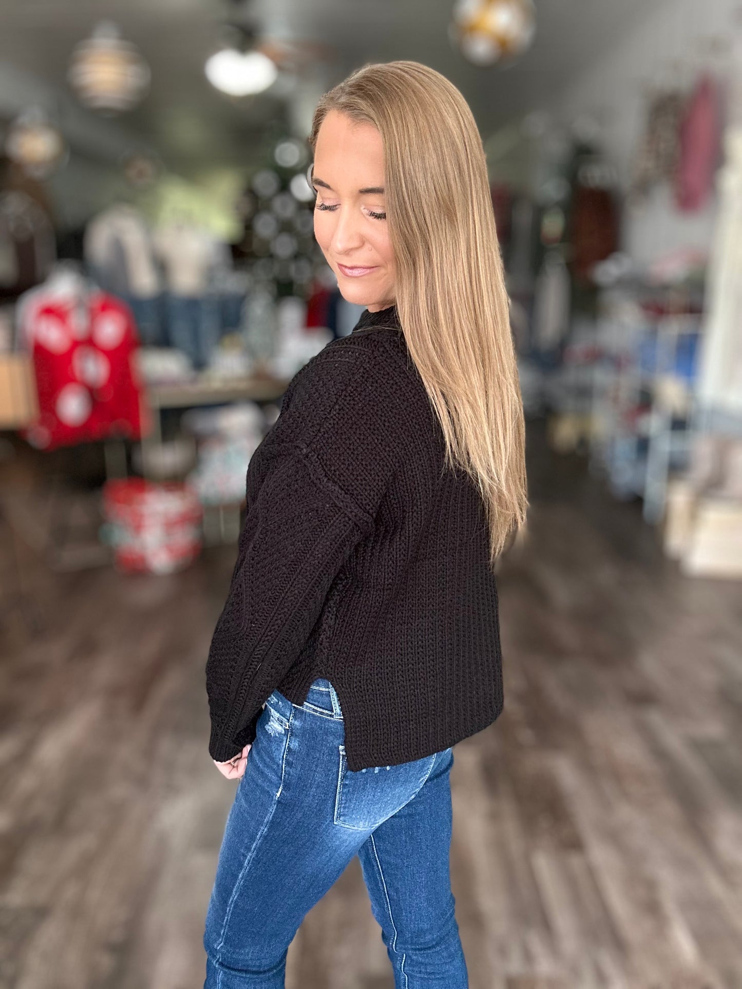 All About You Cable Knit Sweater