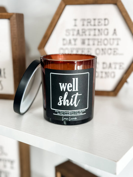 Well Shit Candle - Lemon Lavender