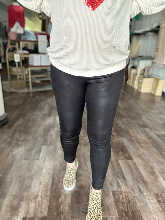 Faux Leather Slim Fit Leggings