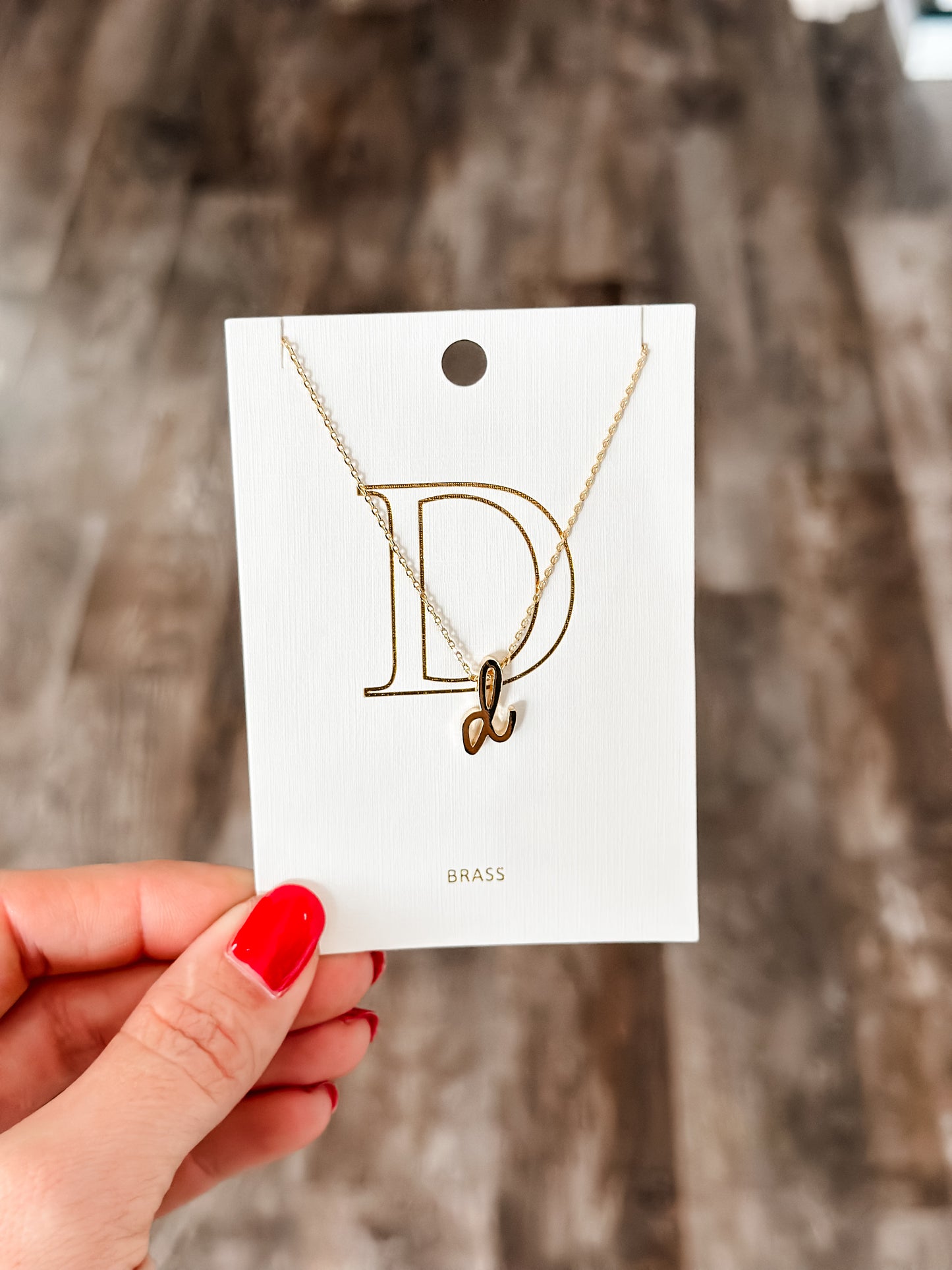 Lowercase Initial Necklace