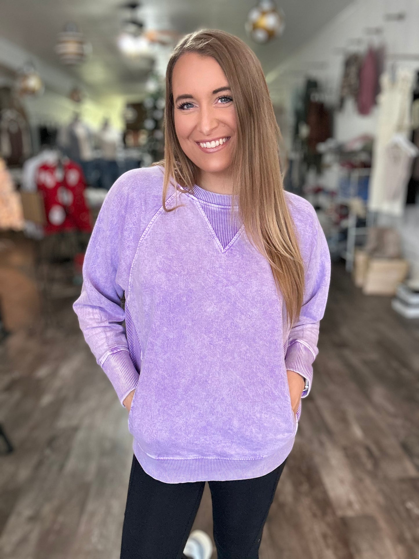 Keep It Comfy Pullover - Lavender