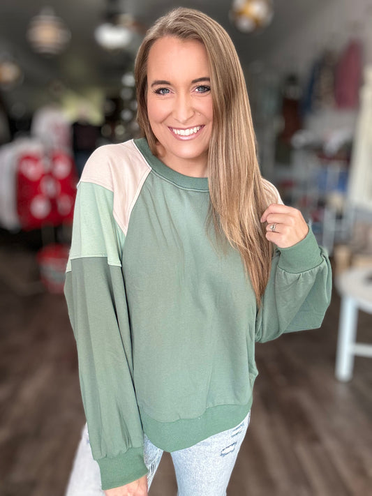 Mind Your Business Color Block Pullover