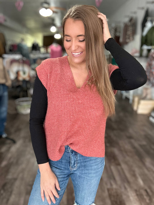 In The Moment Oversized Sweater Vest