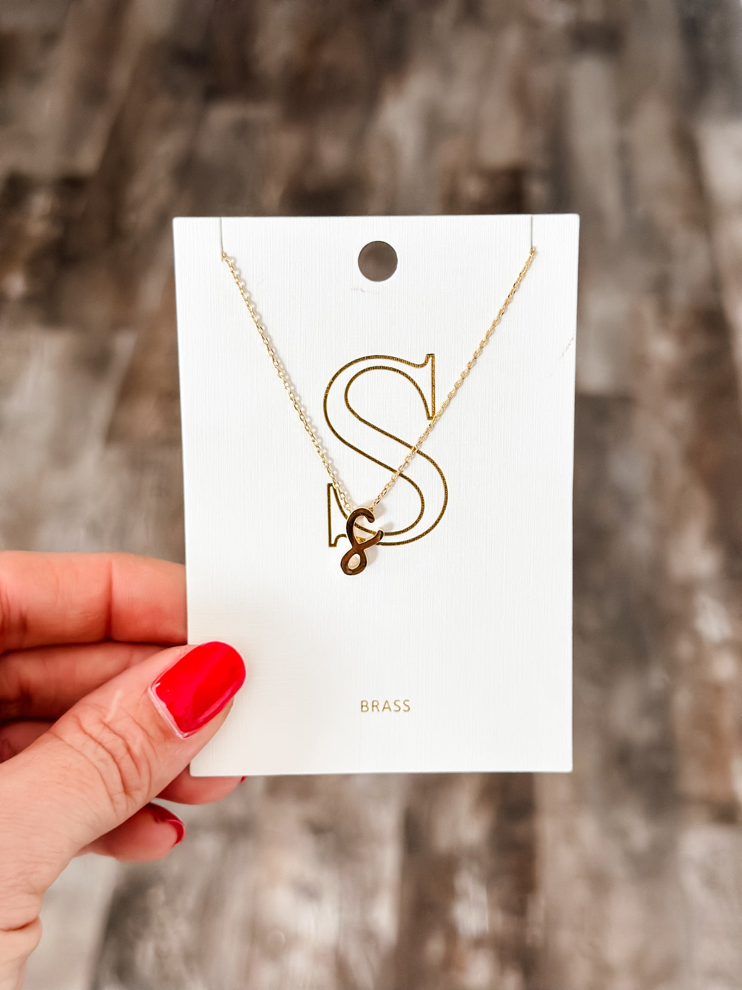 Lowercase Initial Necklace