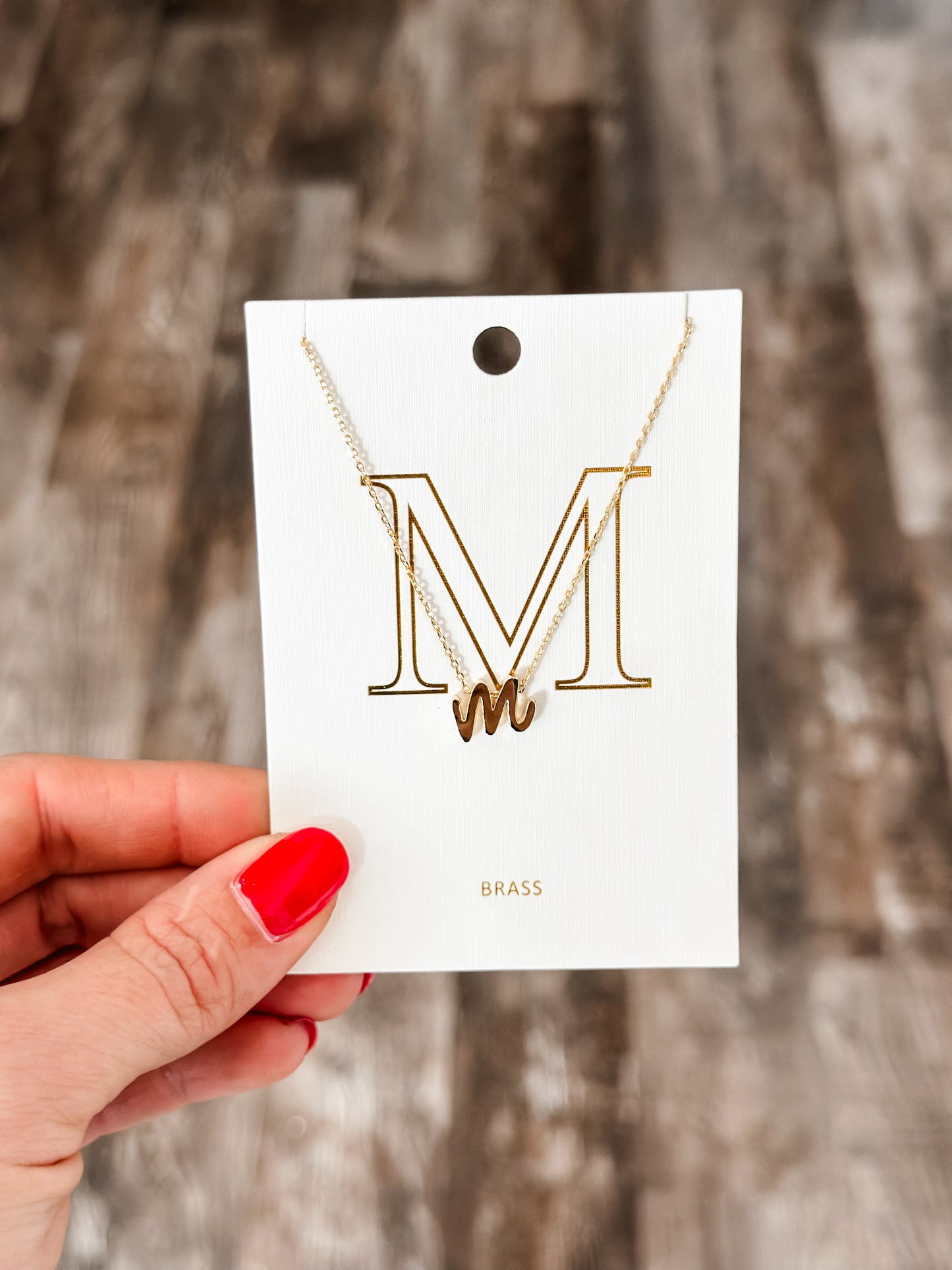 Lowercase Initial Necklace