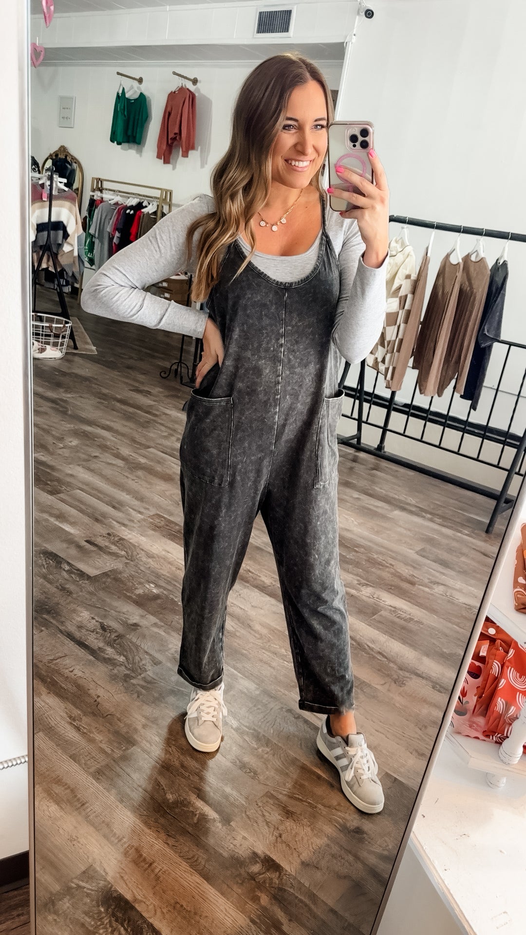 Cancel All Plans Mineral Wash Jumpsuit - Black