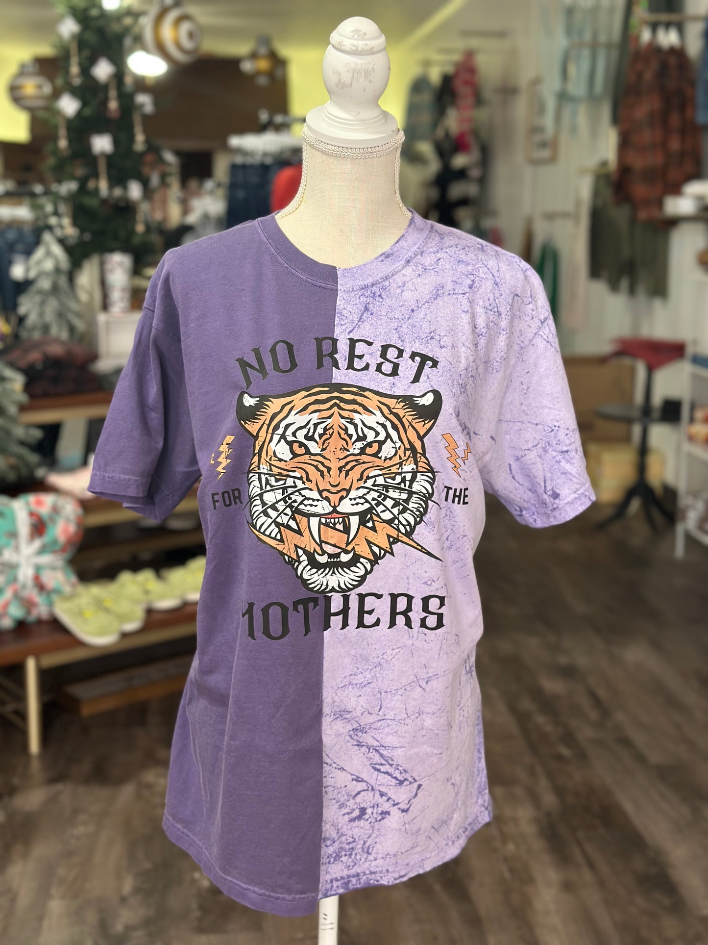 LARGE - Purple Split Tee (extra, ready to ship