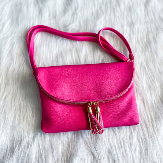 Carson Crossbody Purse - Fuchsia *final sale*